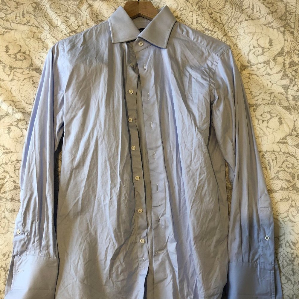 Light Blue Fine Twill - French Cuff